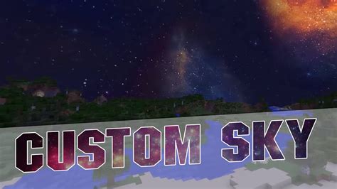 Minecraft Custom Sky Resource Pack Space Sky Texture Pack