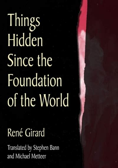 Download Book Things Hidden Since The Foundation Of The World