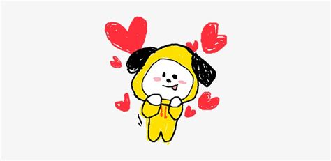 download transparent bt21 i love him line stickers bt21