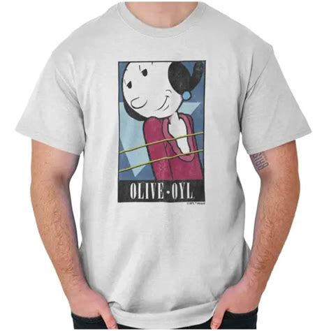 VINTAGE OLIVE OYL Cartoon Poster Popeye Gift Womens Or Mens Crewneck T Shirt Tee PicClick