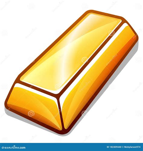 Vector Gold Bar Design Isolated Stock Vector Illustration Of Object