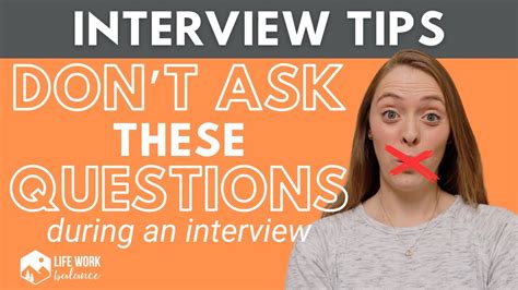 What Not To Ask During An Interview Dont Ask These Questions Examples Included Youtube
