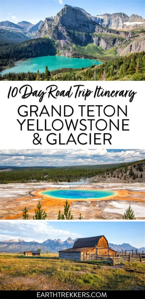 Grand Teton Yellowstone And Glacier Road Trip Itinerary Earth Trekkers