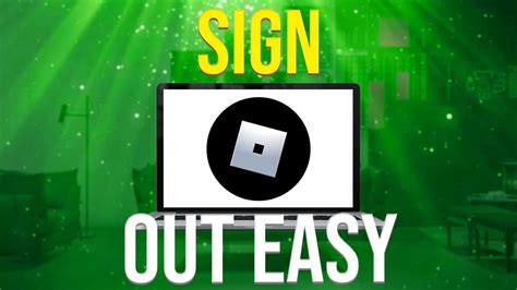 How To Sign Out Of Roblox Desktop Youtube