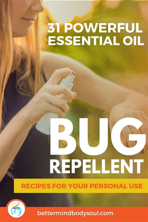 31 Recipes With Essential Oils That Repel Bugs And Pests Insect Repellent Essential Oils