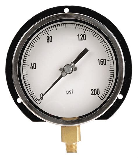 Grainger Approved Pressure Gauge 0 To 200 Psi Range 14 Npt ±050