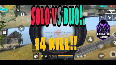 Playing Free Fire With Solo Vs Duo Rush Gameplay By 4umore Gaming