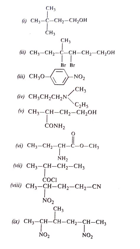 Write Down The Iupac Names Of The Following Compounds A My Xxx Hot Girl