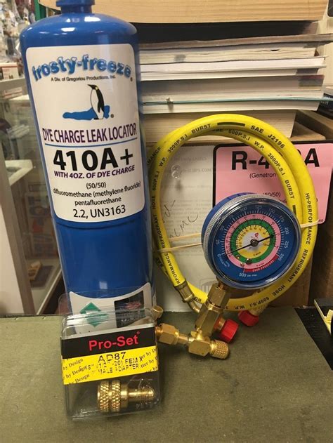 Boat Parts R410a Refrigerant With Stop Leak Can 28 Oz System Leak