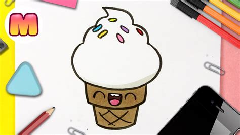 Como Dibujar Helado Kawaii Paso A Paso Dibujos Kawaii