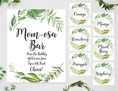 Welcome To Paper Bear Printables Printable Mom Mosa Bar Juice Labels