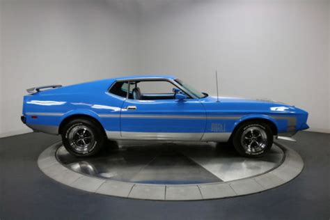 1971 Ford Mustang Mach 1 58802 Miles Grabber Blue Automatic For Sale
