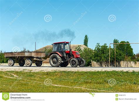 Farm Tractor Stock Photo Image Of Heavy Field Country 91661272