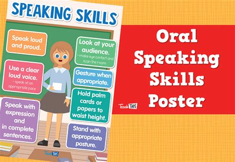 Oral Speaking Skills Poster Teacher Resources And Classroom Games