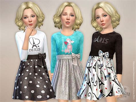 Designer Dresses Collection P93 For Girls Found In Tsr Category Sims 4