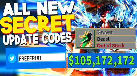All New Secret Free Devil Fruits Codes In Blox Fruits Roblox Blox Fruits Codes Youtube