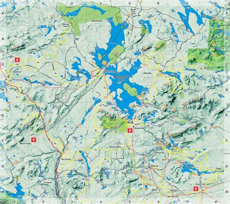Maine Atv Trails Map Snowmobile Maps Abbot Trailside