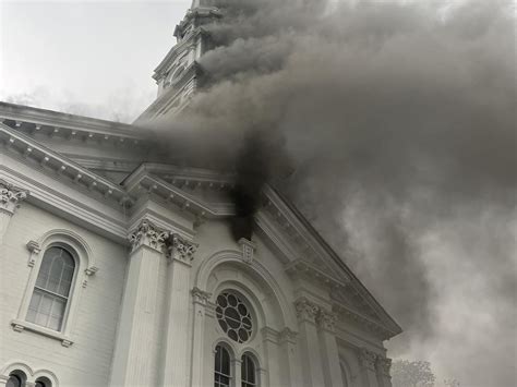 Fire At First Congregational Church Of Spencer Roof Collapses Police