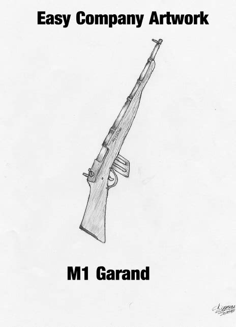 M1 Garand Sketch Image Easy Company Mod For Half Life 2 Mod Db