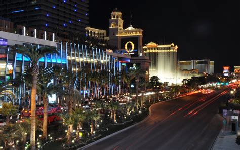 Las Vegas Strip Bellagio Fountains Hotel Caesars And