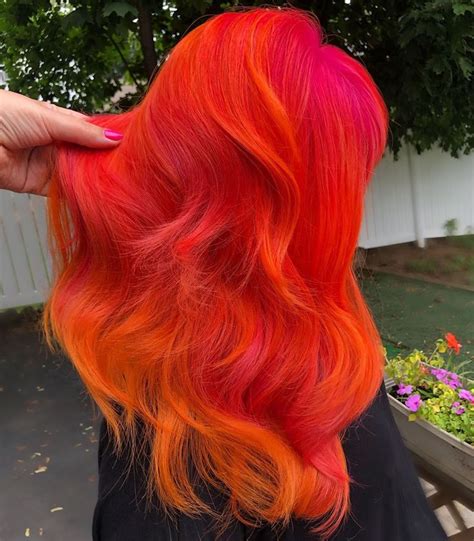 Philadelphia Hairstylist On Instagram 🧡💗 Pravana Orange Neon Orange