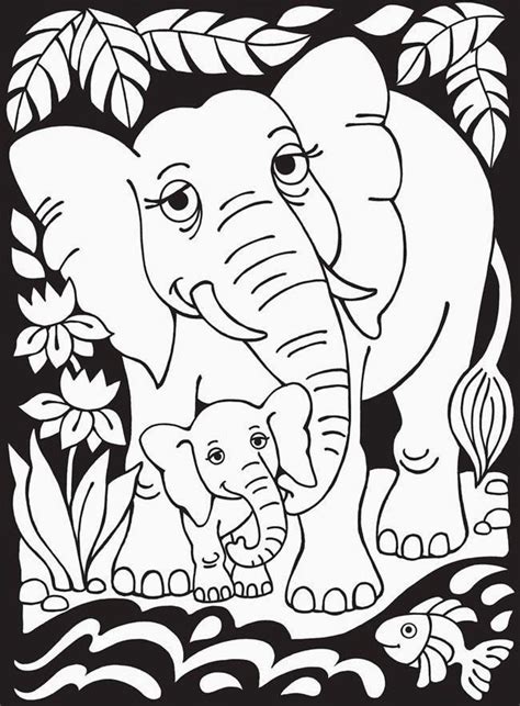 Fun Learning With Baby Elephant Coloring Pages ~ Best Diy
