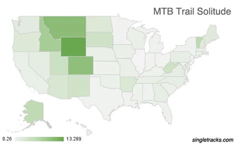 State populations (and washington d.c.) united states total population: US Mountain Bike Trail Stats: The West and States with ...