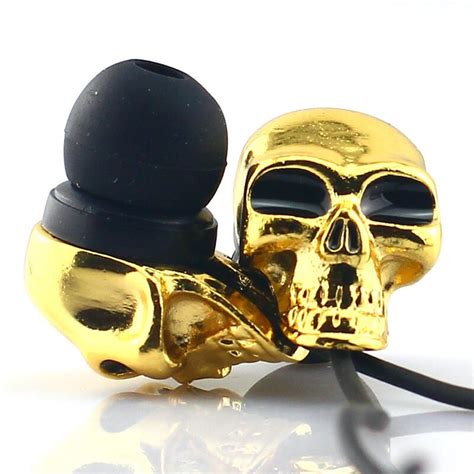 3 5mm In Ear Earphones Fashion Metal Skull Earphone Earbuds For Mp3 Mp4 For Phone Dj Candy Music