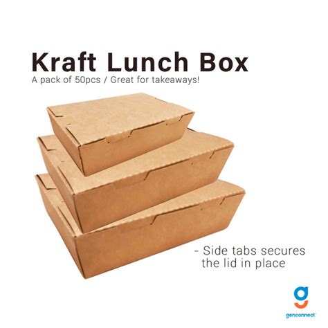 50pcs Sale Kraft Lunch Box Takeaway Bento Lunchbox Window Kraft Boxes