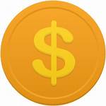 Coin Dollar Icon Yellow Symbol Orange Custom