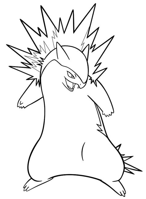 Pokemon Coloring Pages Cyndaquil