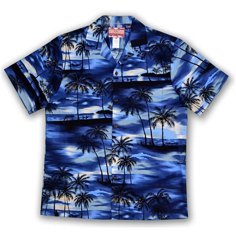 Hawaiian Shirt South Pacific Blue