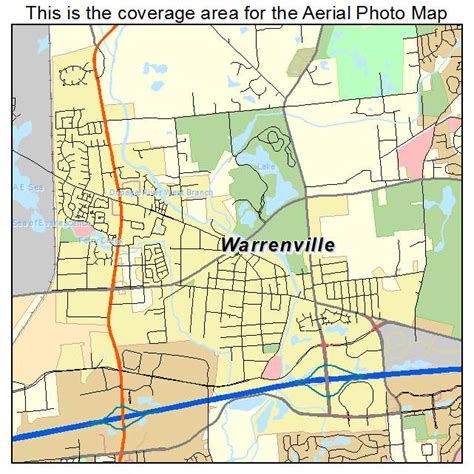 Aerial Photography Map Of Warrenville Il Illinois