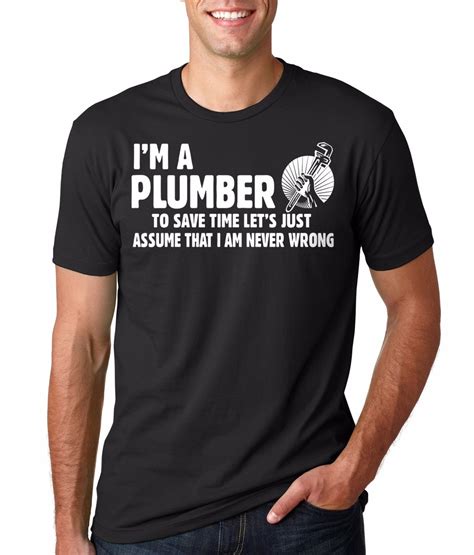 Gildan Plumber T Shirt Funny Plumber T Shirt Gift Plumbing T Shirts In