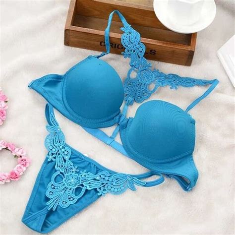 boldiva hot women sexy bra and panties set soft padded d2612 blue boldiva