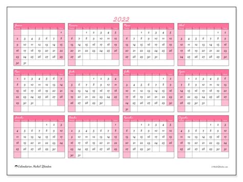 Calendário 2022 Para Imprimir “41sd” Michel Zbinden Pt