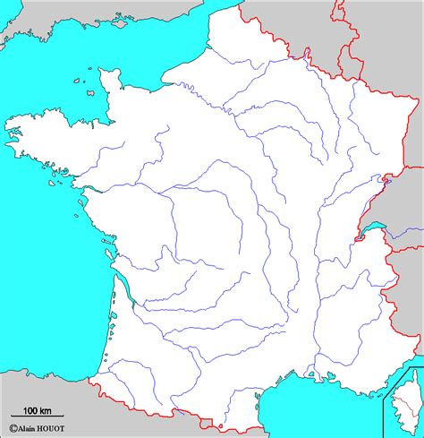 Carte De France La Carte De France Avec Les Fleuves