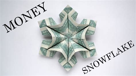 Excellent Money Snowflake Decoration For Christmas Modular Dollar