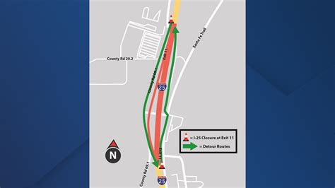 Cdot To Implement Closure Of I 25 In Both Directions At Exit 11