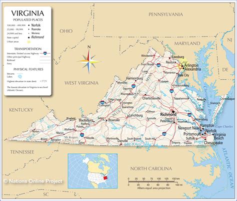 Printable Map Of Virginia Cities Printable Map Of The United States