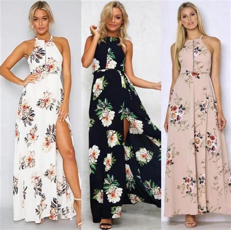 2021 Bohemian Floral Print Summer Maxi Dress Off Shoulder Women Beach Long Dress Backless Sexy