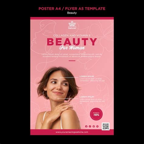 Premium Psd Beauty Poster Template