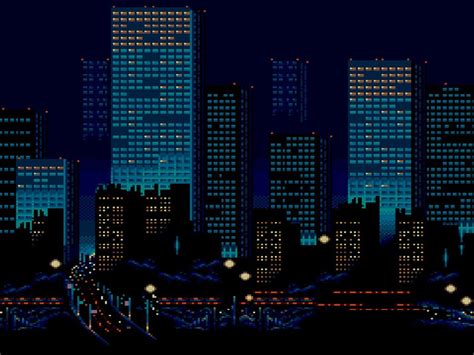 My Free Wallpapers Abstract Wallpaper Pixel City