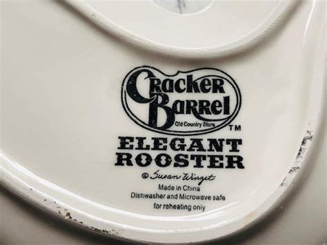 Vintage Cracker Barrel Elegant Rooster By Susan Etsy