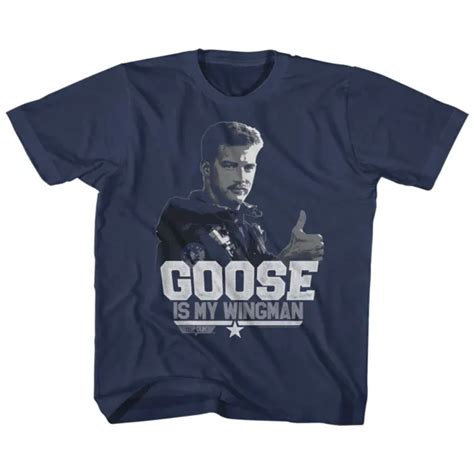 Top Gun Movie Goose Is My Wingman Vintage Haze Youth T Shirt 2t Yxl 21
