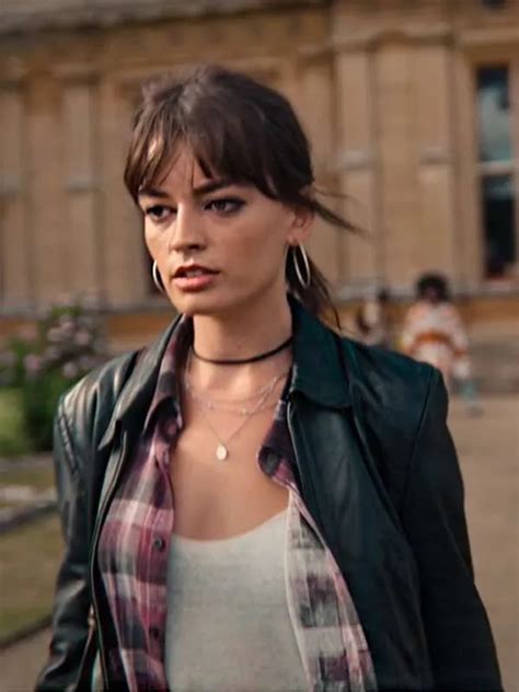 Maeve Wiley Sex Education S04 Leather Jacket