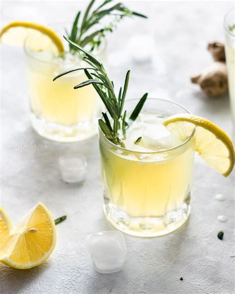 Ginger Lemonade With Rosemary And Thyme Cori Costache Recipe Ginger