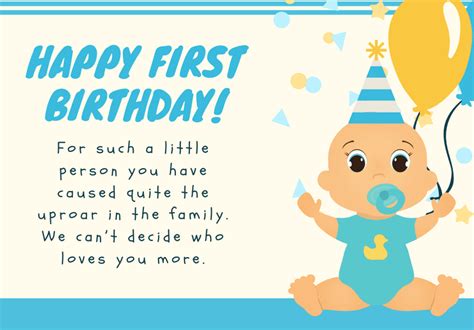 150 Perfect First Birthday Card Messages 2023