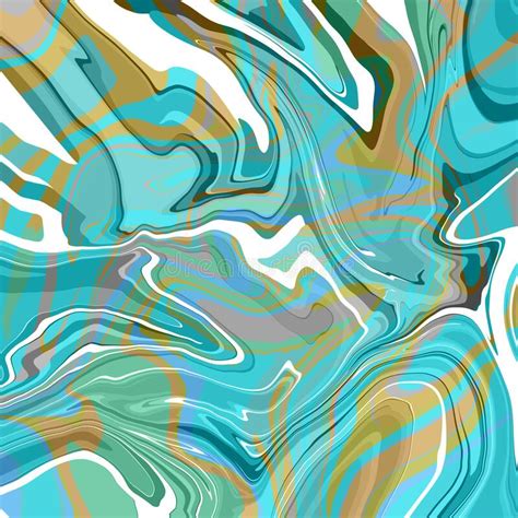 Abstract Bright Colored Wavy Stripes Layered Swirl Marble Pattern