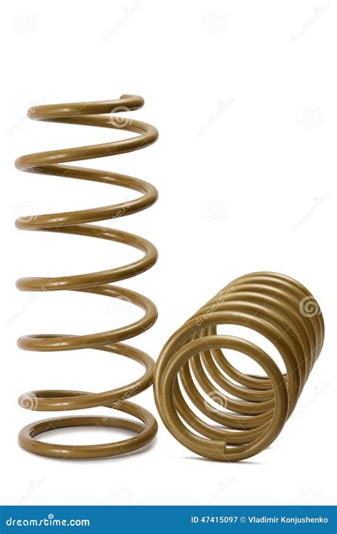 Springs Stock Image Image Of Objects Steel Metal Chrome 47415097